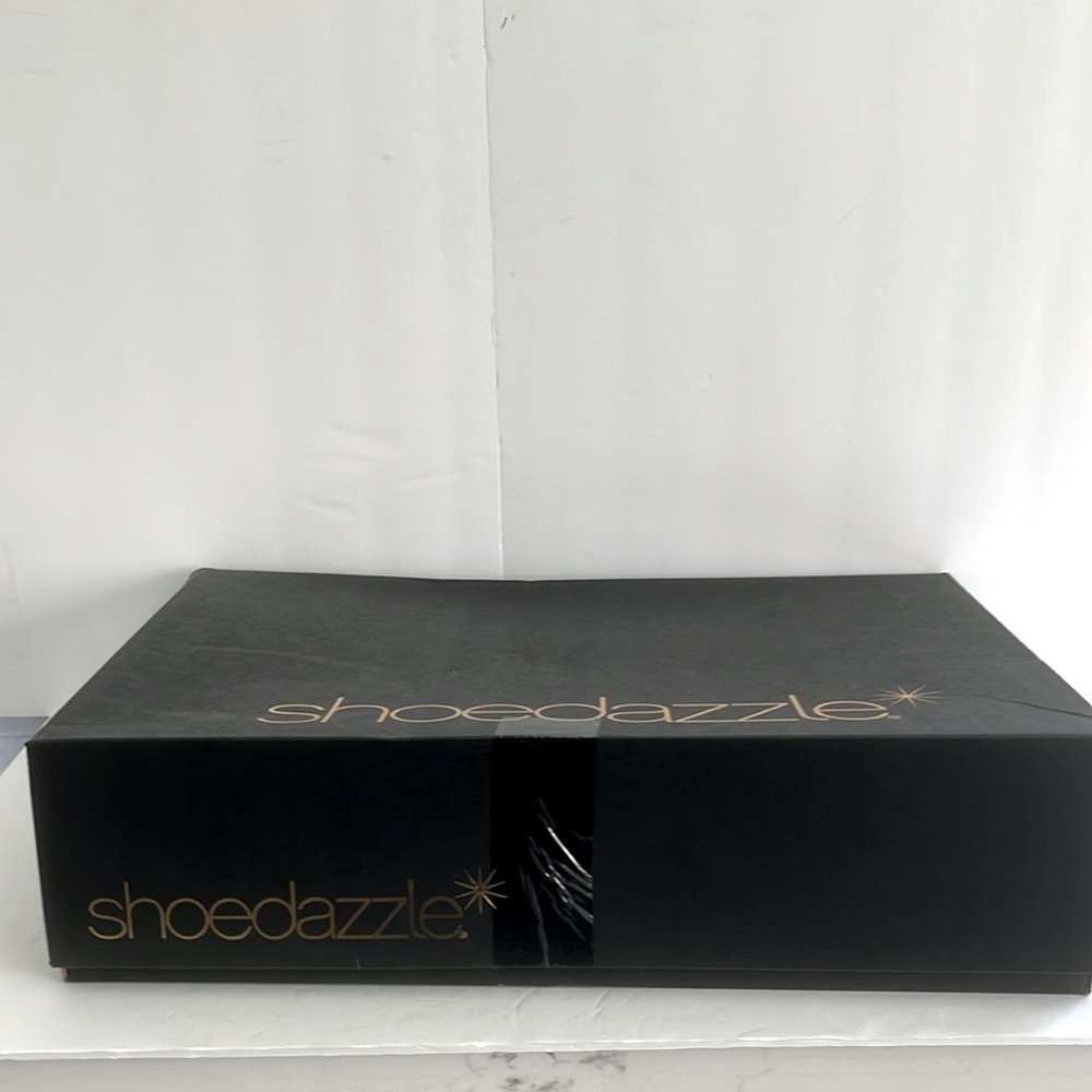 SHOE DAZZLE Black Platform Knee-High Tall Chunky Heeled Boots Shoes Size 10 - Picture 14 of 14